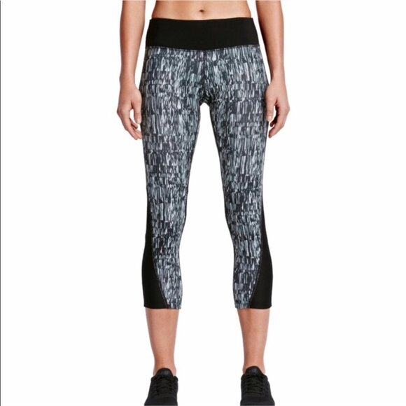Nike Power Printed Dri-Fit Running Capris Pants - Picture 2 of 11